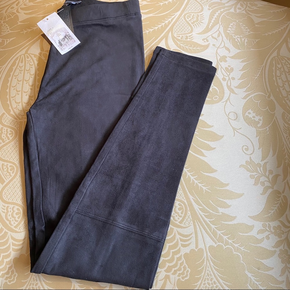 Vince Girls Dark Charcoal Grey Leggings Size L
